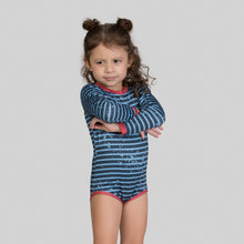 Carregar imagem no visualizador da galeria, Image 08: Uv Line Maillot De Bain Bébé Macaquinho Baby Listras Upf50+