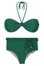 Carregar imagem no visualizador da galeria, Product Front: Rio De Sol Ensemble Set Palace Twist Belted-High-Waist