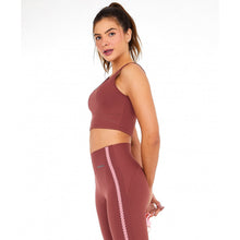 Carregar imagem no visualizador da galeria, Image 02: Alto Giro Fitness Haut Top Bodytex Ii Com Laser Marrom Mahogany