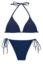 Carregar imagem no visualizador da galeria, Product Front: Rio De Sol Ensemble Set Navy Tri-Inv Lacinho