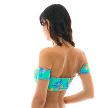 Carregar imagem no visualizador da galeria, Image 07: Rio De Sol Haut Top Acqua Flora Off Shoulder