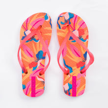 Carregar imagem no visualizador da galeria, Product Front: Rio De Sol Tongs Orange Bloom Slim