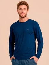 Carregar imagem no visualizador da galeria, Gallery: Uv Line T-Shirt Longsleeve Uvpro Masc Cobalt Upf50+