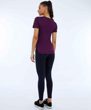 Carregar imagem no visualizador da galeria, Image 04: Alto Giro Fitness Haut T-Shirt Skin Fit Inspiracionais Roxo