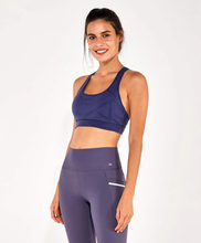 Carregar imagem no visualizador da galeria, Image 02: Alto Giro Fitness Haut Top Circuit Blackout Costas Nadador Cinza Graystone