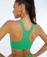 Carregar imagem no visualizador da galeria, Model Back: Alto Giro Fitness Haut Top Shape Slim Verde Classic