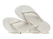 Carregar imagem no visualizador da galeria, Product Back: Havaianas Tongs Slim Crystal Mesh Sw White