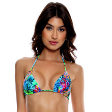 Carregar imagem no visualizador da galeria, Gallery: Luli Fama Haut Top Wavy Ruched Multicolor