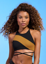 Carregar imagem no visualizador da galeria, Gallery: Maaji Haut Top Babydoll Journey Midnight Black