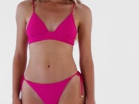 Carregar e reproduzir vídeo no visualizador da Galeria, Video: Rio De Sol Haut Top Amaranto Tri-Cos