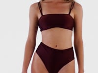 Carregar e reproduzir vídeo no visualizador da Galeria, Video: Rio De Sol Haut Top Barolo Bandeau-Reto