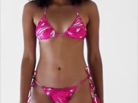 Carregar e reproduzir vídeo no visualizador da Galeria, Video: Rio De Sol Bas Bottom Pink-Palms Frufru
