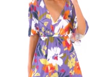 Carregar e reproduzir vídeo no visualizador da Galeria, Video: Rio De Sol Mini Dress Garden-Flower Mini Dress