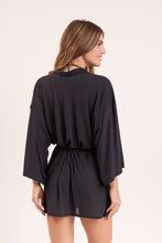 Carregar imagem no visualizador da galeria, Image 08: Rio De Sol Robe De Plage Black Kimono