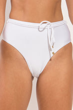 Carregar imagem no visualizador da galeria, Gallery: Rio De Sol Bas Bottom Shimmer-White Belted-High-Waist