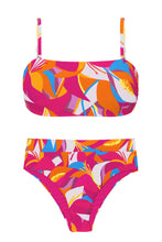 Carregar imagem no visualizador da galeria, Product Front: Rio De Sol Ensemble Set Antelope Bandeau-Reto Hotpant-Cos