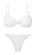 Carregar imagem no visualizador da galeria, Product Front: Rio De Sol Ensemble Set Bora-White Bandeau-Joy Leblon