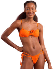Carregar imagem no visualizador da galeria, Gallery: Rio De Sol Ensemble Set Dots-Orange Balconet-Tie Pipa