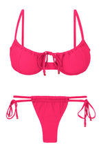 Carregar imagem no visualizador da galeria, Product Front: Rio De Sol Ensemble Set Dots-Virtual-Pink Balconet-Tie Pipa