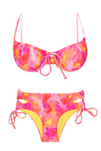 Carregar imagem no visualizador da galeria, Product Front: Rio De Sol Ensemble Set Joyful Balconet-Tie Madrid