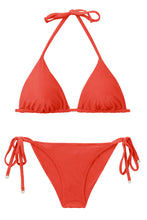 Carregar imagem no visualizador da galeria, Product Front: Rio De Sol Ensemble Set Malibu-Chili Tri-Inv Cheeky-Tie