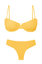 Carregar imagem no visualizador da galeria, Product Front: Rio De Sol Ensemble Set Malibu-Yellow Balconet Ciao
