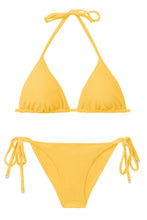 Carregar imagem no visualizador da galeria, Product Front: Rio De Sol Ensemble Set Malibu-Yellow Tri-Inv Cheeky-Tie