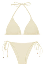 Carregar imagem no visualizador da galeria, Product Front: Rio De Sol Ensemble Set Off-White Tri-Inv Lacinho