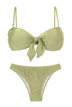Carregar imagem no visualizador da galeria, Product Front: Rio De Sol Ensemble Set Oliva Bandeau-No Essential