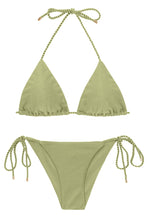 Carregar imagem no visualizador da galeria, Product Front: Rio De Sol Ensemble Set Oliva Tri-Inv Cheeky-Tie