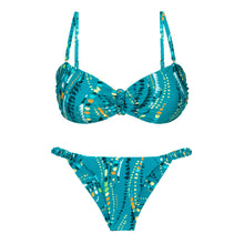 Carregar imagem no visualizador da galeria, Product Front: Rio De Sol Ensemble Set Rain Bandeau-Crispy Cheeky-Crispy