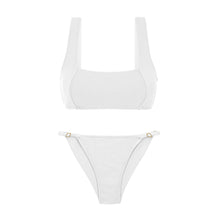 Carregar imagem no visualizador da galeria, Product Front: Rio De Sol Ensemble Set Sand-White Mary Cheeky-Fixa
