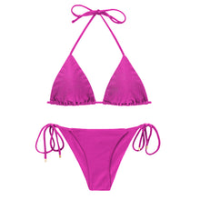Carregar imagem no visualizador da galeria, Product Front: Rio De Sol Ensemble Set Shimmer-Gaia Tri-Inv Cheeky-Tie