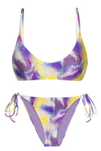 Carregar imagem no visualizador da galeria, Product Front: Rio De Sol Ensemble Set Tiedye-Purple Bralette Ibiza-Comfy