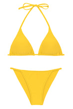 Carregar imagem no visualizador da galeria, Product Front: Rio De Sol Ensemble Set Uv-Melon Tri-Inv Cheeky-Fixa