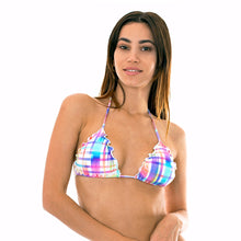 Carregar imagem no visualizador da galeria, Model Front: Rio De Sol Haut Soutien Plaid Frufru