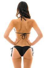 Carregar imagem no visualizador da galeria, Model Back: Rio De Sol Haut Top Ambra Preto Eva