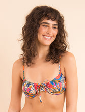 Carregar imagem no visualizador da galeria, Model Front: Rio De Sol Haut Top Jungle Balconet-Tie