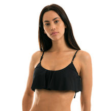 Carregar imagem no visualizador da galeria, Gallery: Rio De Sol Haut Top Leopardo Black Babado