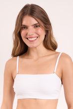 Carregar imagem no visualizador da galeria, Gallery: Rio De Sol Haut Top Memphis-White Bandeau-Reto