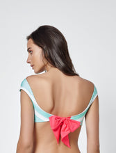 Carregar imagem no visualizador da galeria, Model Back: Saha Haut Soutien Marinho Menta