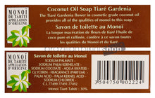 Carregar imagem no visualizador da galeria, Product Back: Tiki Solaire Tiki Savon Tiare Tahiti Coco 130 Gr