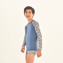 Carregar imagem no visualizador da galeria, Image 02: Uv Line T-Shirt Rash Guard Kids Costela Aco Off White Upf50+