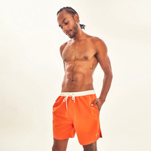 Carregar imagem no visualizador da galeria, Gallery: Uv Line Bermuda / Short Pour Homme Shorts Boxer Orange Upf50+