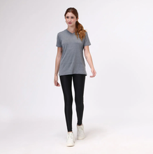 Carregar imagem no visualizador da galeria, Model Front: Uv Line Fitness Haut Sport Fit Mescla Fem