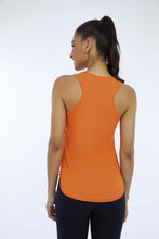 Carregar imagem no visualizador da galeria, Model Back: Alto Giro Fitness Haut Regata Skin Fit Inspiracional Laranja Orangeade

