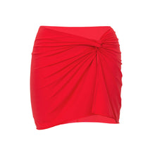 Carregar imagem no visualizador da galeria, Product Front: Rio De Sol Jupe De Page Rouge Skirt-Knot
