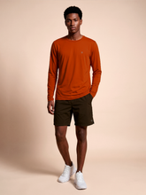 Carregar imagem no visualizador da galeria, Model Front: Uv Line T-Shirt Longsleeve Uvpro Brasil Masc Pitanga Upf50+
