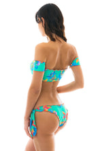 Carregar imagem no visualizador da galeria, Image 04: Rio De Sol Haut Top Acqua Flora Off Shoulder
