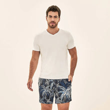 Carregar imagem no visualizador da galeria, Image 06: Uv Line Short De Bain Short Acqua Coqueiros Marinho Upf50+

